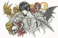 death note anime tattoo design tattoo design idea
