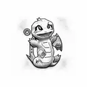 charmander tattoo design idea