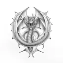 smaug dragon tattoo design idea