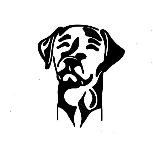 Labrador retriever tattoo design idea