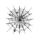 Spider Web tattoo design idea