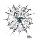 Spider Web tattoo design idea