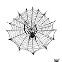 Spider Web tattoo design idea