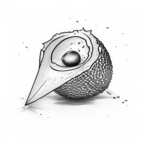 avocado surfing tattoo design idea