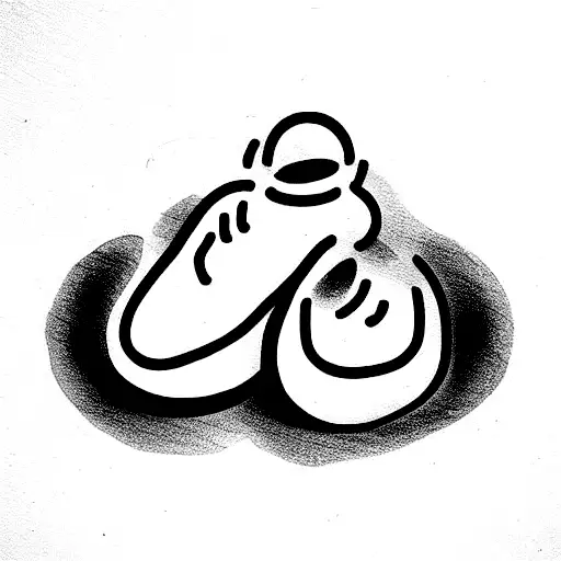 two son date of birth with babyfoot tattoo design idea