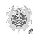 Goku UI with shenron  tattoo design idea