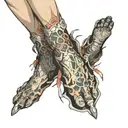 His feet are domain expansion tattoo design idea