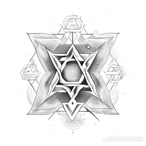 oars , Star of David , Hebrew  tattoo design idea
