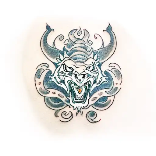 dragon and tiger tattoo design idea