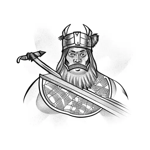 Scottish warrior,Scottish flag  tattoo design idea