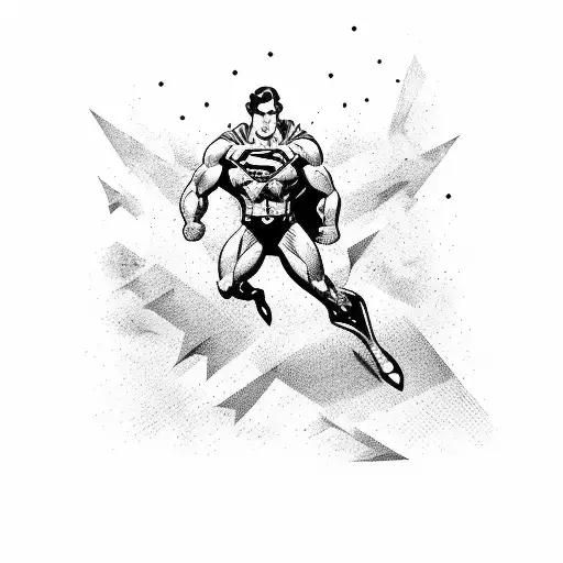 Superman Rage tattoo design idea