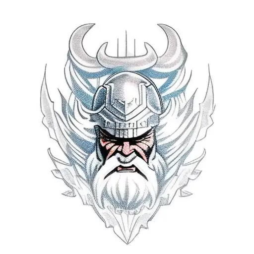 mountain dwarf blacksmith tattoo design idea