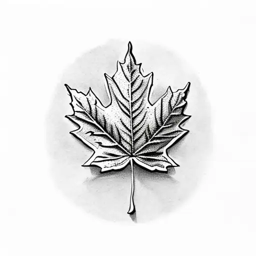 Maple Leaf tattoo design idea