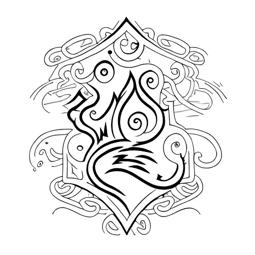 Tombstone with cracks in it tattoo design idea