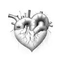 Crying Heart tattoo design idea