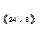 a laurel wreath on a black background tattoo design idea