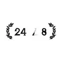 a laurel wreath on a black background tattoo design idea