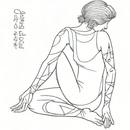 Tattoo the means overthinking and you have childhood trauma and make it just a black out line tattoo design idea