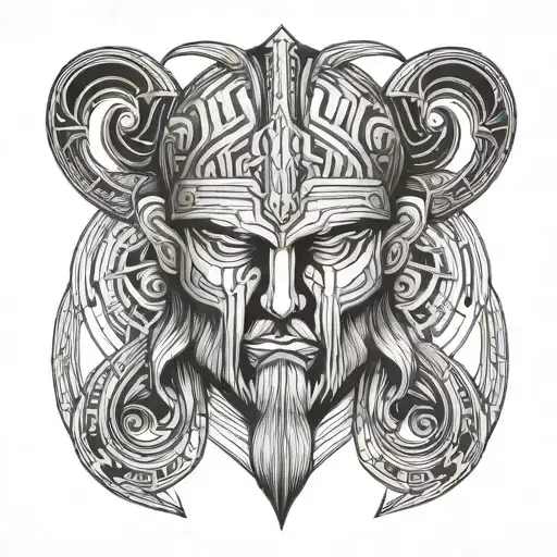 ares god tattoo design idea