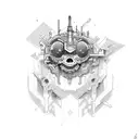 old school sleeve colored tattoo design idea