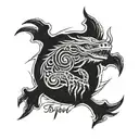 Trust no one tattoo design idea