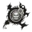 Trust no one tattoo design idea