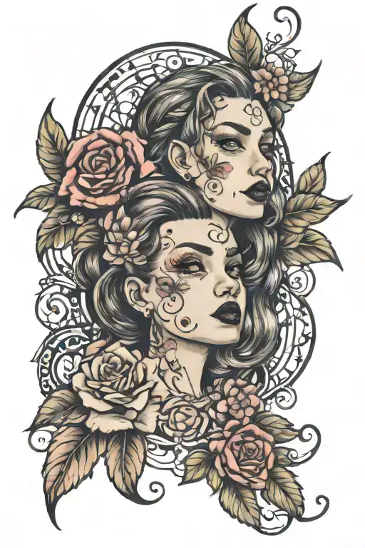 Nevaeh and Devon tattoo design idea