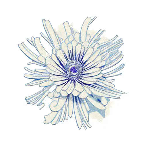 3 arrows with chrysanthemums and gladiolus tattoo design idea