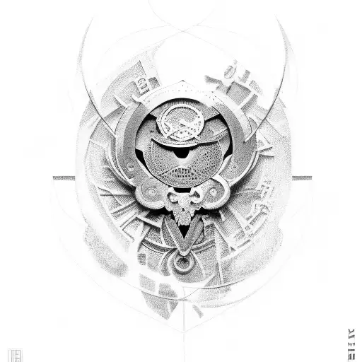 3, 2 numbers in Roman  tattoo design idea