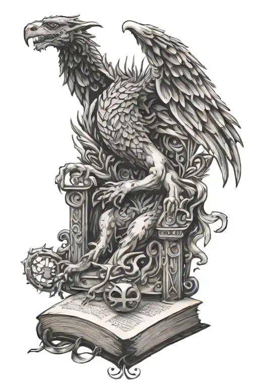 game of throne book tattoo design idea