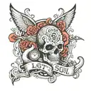 lost soul tattoo design idea