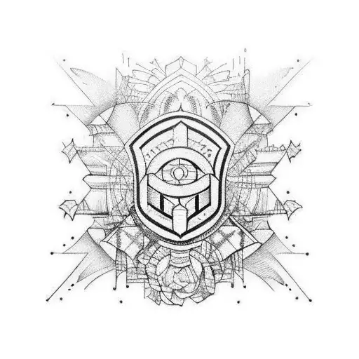 france, germany, brazil tribal tattoo design idea