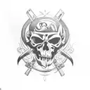 Army, Killer, Death tattoo design idea