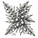 delicate olive branches, devoid of their fruits, gracefully encircle my forearm, symbolizing peace and endurance. Nestle tattoo design idea