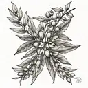 delicate olive branches, devoid of their fruits, gracefully encircle my forearm, symbolizing peace and endurance. Nestle tattoo design idea