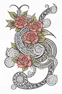 spiral tattoo design idea