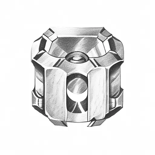 Brass knuckles tattoo design idea