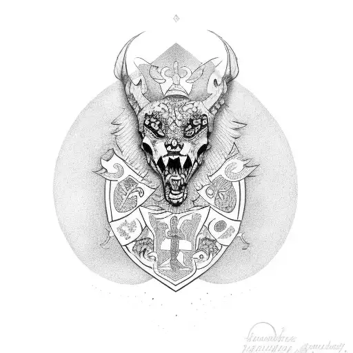 Gonzalez family crest tattoo design idea