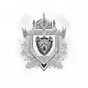 Gonzalez family crest tattoo design idea