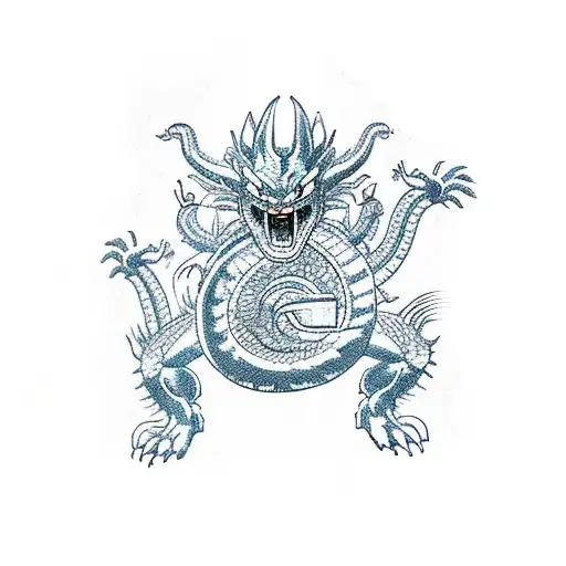 shenlong dragon ball z tattoo design idea