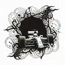 formula 1 tattoo design idea