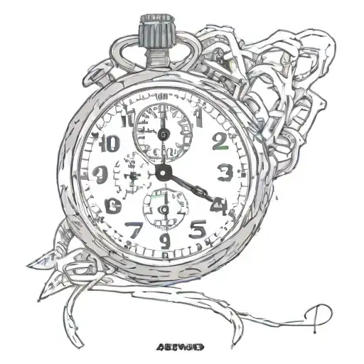 stopwatch, passed away brother, meaningful, juice wrld 999  tattoo design idea