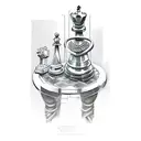 chess,queen,pawn,promotion,graphics,blueprint tattoo design idea