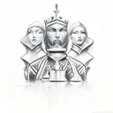 chess,queen,pawn,promotion,graphics,blueprint tattoo design idea