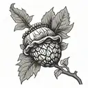 acorn tattoo design idea