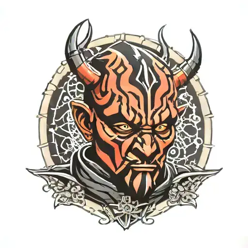 sepuku darth maul Star Wars tattoo design idea