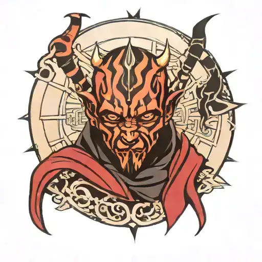 sepuku darth maul Star Wars tattoo design idea