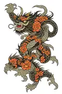 japanese tribal tattoo design idea