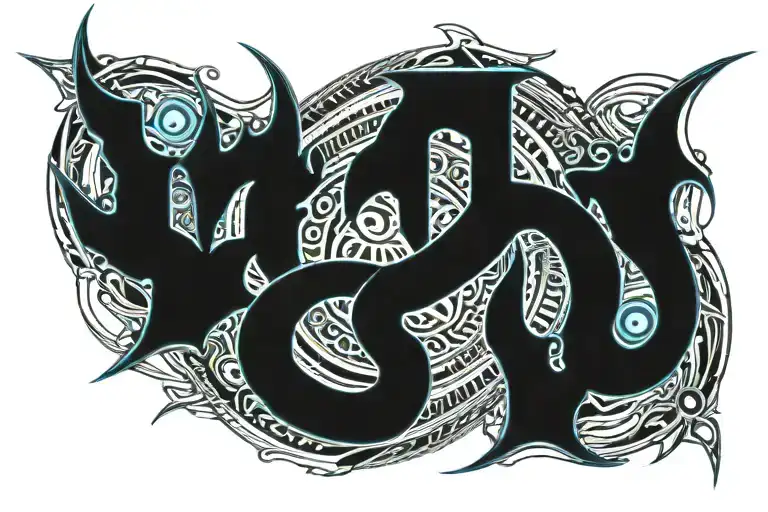 ultimate blue eyes white dragon  tattoo design idea