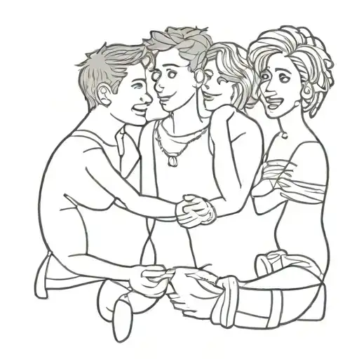 FRIENDS tv show tattoo design idea